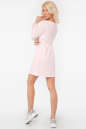 Повседневное платье с расклешённой юбкой бледно-розовый цвета 2961.46 No2|интернет-магазин vvlen.com