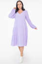 Платье с расклешённой юбкой лавандовый цвета 2959.102  No0|интернет-магазин vvlen.com