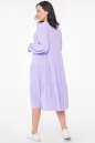 Платье с расклешённой юбкой лавандовый цвета 2959.102  No2|интернет-магазин vvlen.com