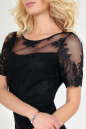 Коктейльное платье футляр черного цвета 2538.10 No5|интернет-магазин vvlen.com