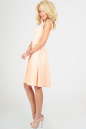Летнее платье с пышной юбкой персикового цвета 1790.2 No1|интернет-магазин vvlen.com