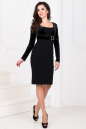 Коктейльное платье футляр черного цвета 507.1 No0|интернет-магазин vvlen.com