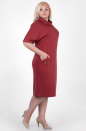 Летнее платье футляр бордового цвета 2364 .41 No2|интернет-магазин vvlen.com