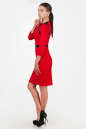 Офисное платье футляр красного цвета 2375 .77 No2|интернет-магазин vvlen.com