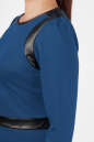Офисное платье футляр синего цвета 2375.77 No4|интернет-магазин vvlen.com