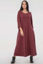 Платье оверсайз бордового цвета 2796.17|интернет-магазин vvlen.com