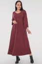Платье оверсайз бордового цвета 2796.17 No2|интернет-магазин vvlen.com