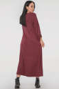 Платье оверсайз бордового цвета 2796.17 No3|интернет-магазин vvlen.com