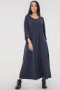 Платье оверсайз синего цвета 2796.17 No0|интернет-магазин vvlen.com