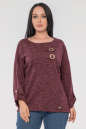 Блуза  бордового цвета 2846.96 No0|интернет-магазин vvlen.com
