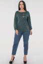 Блуза  зеленого цвета 2846.96 No1|интернет-магазин vvlen.com