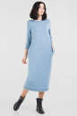Спортивное платье  серо-голубого цвета 2618.96 No0|интернет-магазин vvlen.com