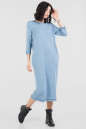 Спортивное платье  серо-голубого цвета 2618.96 No1|интернет-магазин vvlen.com