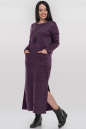 Повседневное платье  мешок фиолетового цвета 2861.106|интернет-магазин vvlen.com