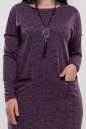 Повседневное платье  мешок фиолетового цвета 2861.106 No3|интернет-магазин vvlen.com