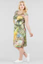 Летнее платье футляр зеленого тона цвета 1552.33|интернет-магазин vvlen.com
