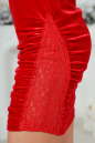 Коктейльное платье футляр красного цвета 2446.26 No5|интернет-магазин vvlen.com
