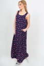 Летнее платье балахон темно-синего цвета 2541.84 No2|интернет-магазин vvlen.com