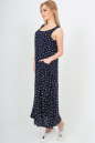 Летнее платье оверсайз темно-синего цвета 2541.84 No3|интернет-магазин vvlen.com