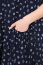 Летнее платье оверсайз темно-синего цвета 2541.84 No4|интернет-магазин vvlen.com
