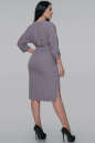 Платье с поясом серо-сиреневое 2928.132 No2|интернет-магазин vvlen.com