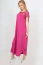 Летнее платье оверсайз малинового цвета 2481-2.17 No1|интернет-магазин vvlen.com