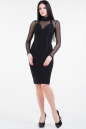 Повседневное платье футляр черного цвета 991.1 No0|интернет-магазин vvlen.com