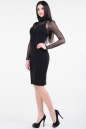 Повседневное платье футляр черного цвета 991.1 No1|интернет-магазин vvlen.com