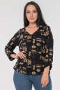 Блуза  черного цвета 2845.117 No0|интернет-магазин vvlen.com