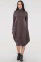 Повседневное платье балахон серо-фиолетового цвета 2856.118 No1|интернет-магазин vvlen.com