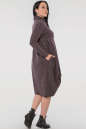 Повседневное платье балахон серо-фиолетового цвета 2856.118 No3|интернет-магазин vvlen.com