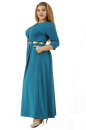 Платье с расклешённой юбкой морской волны цвета 2299.41  No1|интернет-магазин vvlen.com