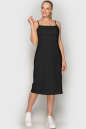 Летнее платье футляр черного цвета 762 No0|интернет-магазин vvlen.com