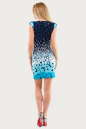Летнее платье футляр синего тона цвета 1565.33 No3|интернет-магазин vvlen.com