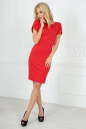 Повседневное платье футляр красного цвета 2504.47 No1|интернет-магазин vvlen.com