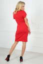 Повседневное платье футляр красного цвета 2504.47 No2|интернет-магазин vvlen.com