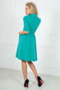 Повседневное платье с расклешённой юбкой мятного цвета 2507.47 No1|интернет-магазин vvlen.com