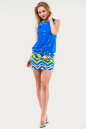Летнее платье с открытой спиной голубого тона цвета 1338.33 No1|интернет-магазин vvlen.com