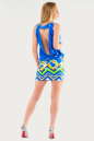 Летнее платье с открытой спиной голубого тона цвета 1338.33 No3|интернет-магазин vvlen.com