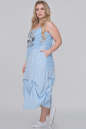 Летнее платье  мешок голубого с белым цвета 2811.100 No2|интернет-магазин vvlen.com