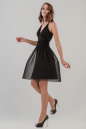 Коктейльное платье с пышной юбкой черного цвета 804.10 No3|интернет-магазин vvlen.com