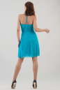 Коктейльное платье с пышной юбкой бирюзового цвета 804.10 No2|интернет-магазин vvlen.com