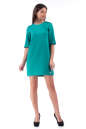 Повседневное платье футляр бирюзового цвета 2232.75-3 No1|интернет-магазин vvlen.com