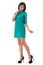 Повседневное платье футляр бирюзового цвета 2232.75-3 No2|интернет-магазин vvlen.com