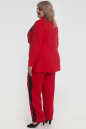 Женский костюм большего размера красного цвета 069д-1 No1|интернет-магазин vvlen.com