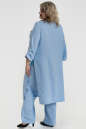 Женский костюм большего размера голубой цвета 945ф-1 No1|интернет-магазин vvlen.com