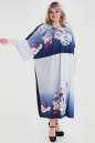Платье голубого цвета 1057а-1  No1|интернет-магазин vvlen.com