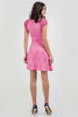 Коктейльное платье с расклешённой юбкой розового цвета 514.6 No2|интернет-магазин vvlen.com