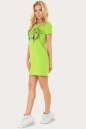 Спортивное платье салатового цвета с принтом No2|интернет-магазин vvlen.com