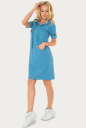 Спортивное платье  голубого цвета 223br No2|интернет-магазин vvlen.com